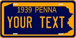 Pennsylvania 1939 Personalized Tag Vehicle Car Auto License Plate - £13.17 GBP