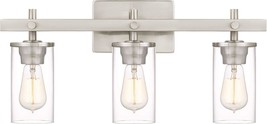 Hos Modern Farmhouse 3-Light Vanity Light With Clear Glass Shade, Laundr... - $72.99