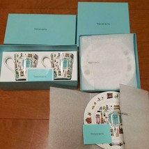 Tiffany &amp; Co. Cup 5th Avenue Bone China Mug 2pcs and dessert plate dish set gift - £178.25 GBP