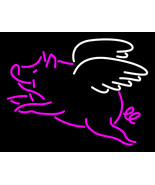 Flying Pig Neon Sign 16&quot; x 16&quot; - £546.50 GBP