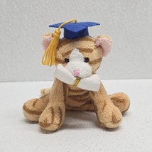 Russ Luv Pets Graduation Tabbies Orange Kitty Cat Mini Plush Toy Gift - $69.47 CAD