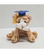 Russ Luv Pets Graduation Tabbies Orange Kitty Cat Mini Plush Toy Gift - $907.36 MXN