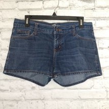 Old Navy Shorts Womens 6 Blue Low Rise The Diva Jean Denim Cotton Shorts - £15.77 GBP