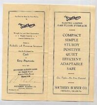 Southern Electric Lighted Gas Floor Furnace Brochure 1930's Chickasa Okl... - $14.83