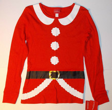 Womens Long Sleeve Santa Claus T-Shirt Christmas Sizes XS, S, M and Lg NWT - £9.34 GBP