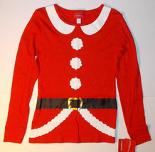 Womens Long Sleeve Santa Claus T-Shirt Christmas Sizes XS, S, M and Lg NWT - $12.74