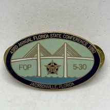 Jacksonville Florida Fraternal Order Of Police Law Enforcement Enamel Ha... - £11.53 GBP