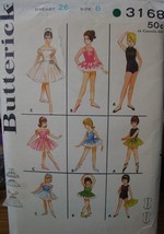 Vintage Sewing Pattern Size 8 (ONLY) Child&#39;s Ballerina Costume 3168 - £6.26 GBP