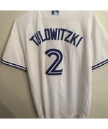 YOUTH Majestic Toronto Blue Jays Jersey Troy Tulowitzki #2 Size XL 18-20 - €22,56 EUR