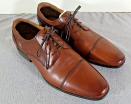 Florsheim Brown Leather Cap Toe Oxford Dress Shoes Size 10.5 W (A2) - $59.40