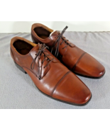 Florsheim Brown Leather Cap Toe Oxford Dress Shoes Size 10.5 W (A2) - £44.57 GBP