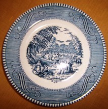 Vintage Currier and Ives 6&quot; Diameter Plate, Royal China, Made in U.S.A - $10.00
