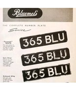 1954 Bluemel&#39;s License Earls Court Advertisement Motor Show Automobilia ... - $24.99