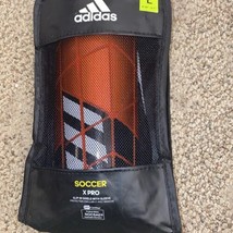 adidas X Pro Soccer Shin Guards, Red/Black Size Large - $14.99