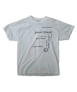 Planet Fitness T-Shirt Men L Large White Short Sleeve 100% Cotton Promo ... - $14.39