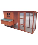 87&quot; Wood Chicken Coop Backyard Hen House 4-6 Chickens 3 Nesting Box &amp; Ru... - $8,090.27 MXN