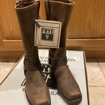 Frye Harness 12R Boots Women SIZE 6 M Crafted  Italian Leather Goodyear - $146.27