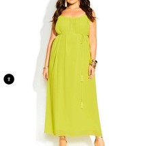 NWT City Chic Maxi Paradise - Citronelle Size 22 - $69.90
