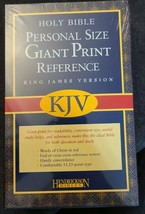 Beautiful Burgundy leather KJV Holy Bible Giant print Reference edition (K3) - £20.71 GBP