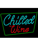 Chilled Wine Neon Sign 16&quot; x 16&quot; - £546.50 GBP