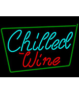 Chilled Wine Neon Sign 16&quot; x 16&quot; - £552.28 GBP