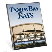 MLB Tampa Bay Rays Stadium Premium 8&quot; x 10&quot; Solid Wood Easel Sign - £7.84 GBP