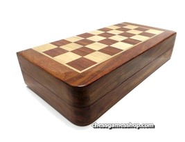 Handmade Magnetic Wooden Chess Set INLAY 7&quot; - Top quality gift - FREE SH... - £22.72 GBP