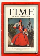 Magazine Time       Lily Pons    December 30 1940  - £15.51 GBP