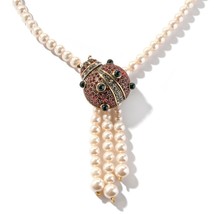 Heidi Daus Lovely Lady Bug Necklace 16-1/2&quot;L - £119.55 GBP