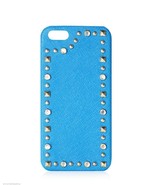 Juicy Couture Leather Jeweled Turquoise Saffiano iPhone 5 Hard Shell Cas... - £11.47 GBP