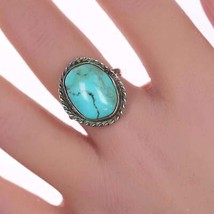 sz6.25 Vintage Native American Sterling and turquoise ring - £46.88 GBP