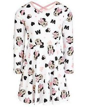 Disney Toddler Girls Minnie Mouse Printed Skater Dress, Size 2T Ivory - $24.00