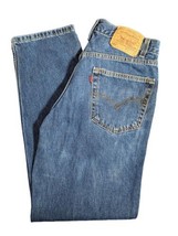 VTG Levis Men&#39;s Jean 550 Relaxed Fit 33x30 Denim Made USA (actual 30x28.5) Taper - £35.52 GBP