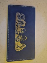 Slasher Horror Movie Characters Blue Laser Engraved Leatherette Check Bo... - $5.80