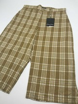 Men&#39;s Sean John Plaid Wheat | White Casual Shorts NWT - $125.30 CAD