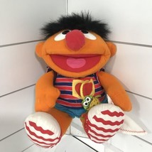 Check Up Ernie Talking Animated Plush Preowned WORKS 14&quot; Fisher Price 1999 - £8.48 GBP