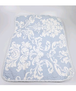 Laura Ashley French Country Quilted Blue Pillow Shams Blue White Two Cottage - $29.81