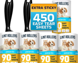 Lint Rollers for Pet Hair, White, Sticky Remover for Couch, Clothes, Fur... - $14.77