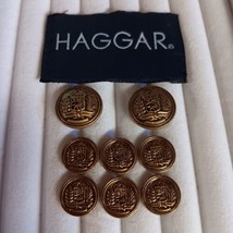 Haggar Bronze Blazer Buttons 8 2-Large, 6 Smaller - £11.17 GBP