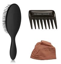 3 Pc Bundle: Jon Renau Wide Tooth Comb, Paddle Brush and 1pc Wig Liner - £12.30 GBP