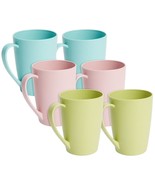 Wheat Straw Mugs, Unbreakable Coffee Mug Set In 3 Colors (12 Oz, 6-Pack) - £25.93 GBP