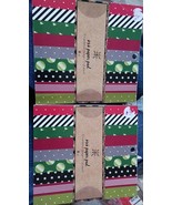 2 American Crafts 6 x 6 Paper Pad Christmas Cardstock 18 CT  Red Black S... - $17.58 CAD