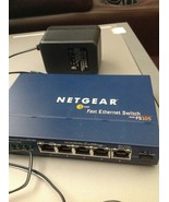 FS105 (wide) NETGEAR fast ethernet router modem switch hub FS 105 10/100... - £31.11 GBP