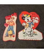 Vintage 50s Valentine&#39;s Day Card Mechanical Googly Eyes Bear 1954 Made i... - $14.80