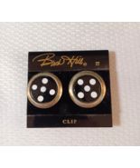 Vintage BIRCH HILL CLIP-ON Statement EARRINGS - $6.78 CAD