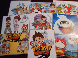 9 Yo-Kai Watch inspired Stickers, Birthday party favors, labels, decals,... - $11.99