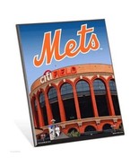 MLB New York Mets Stadium Premium 8&quot; x 10&quot; Solid Wood Easel Sign - £7.82 GBP