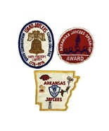 Vintage Jaycees Patch Lot of 3 Arkansas Speak Up Idaho 1976 State Conven... - $161.56 MXN