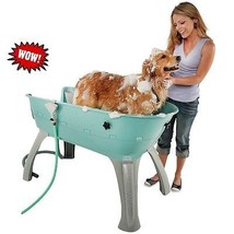 Pet Dog Bath Station Elevated Tub Puppy Grooming Station Wash Clean Drain Hose - £201.26 GBP