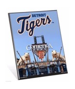 MLB Detroit Tigers Stadium Premium 8&quot; x 10&quot; Solid Wood Easel Sign - £7.82 GBP